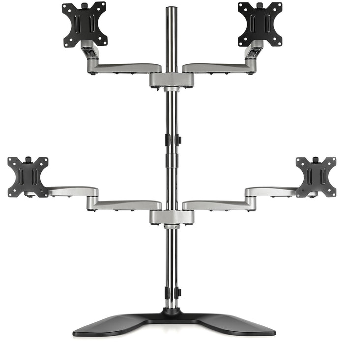 EAN 65030879903 - StarTech.com ARMQUADSS soporte para monitor 81,3 cm (32") Negro, Plata imagen 4