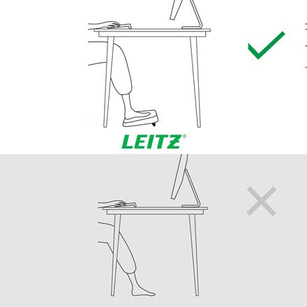 EAN 4002432135707 - Leitz 65460089 soporte para el apoyo de pies Gris imagen 7