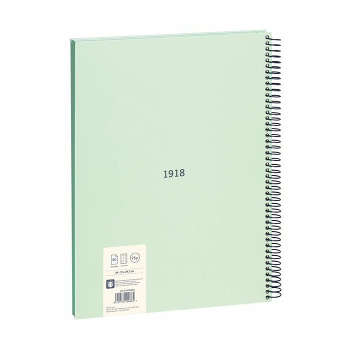 EAN 8411574104865 - Milan 57143E80GR cuaderno y block A4 80 hojas Verde imagen 3