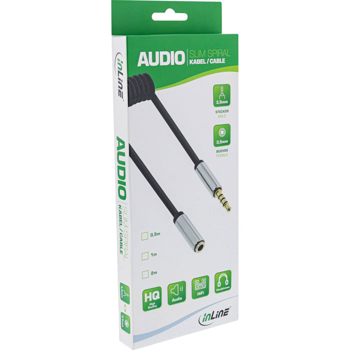 EAN 4043718260904 - InLine 99284 cable de audio 0,5 m 3,5mm Negro imagen 2