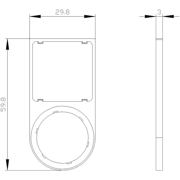 EAN 4011209963757 - Siemens 3SU1900-0AT10-0AA0 soporte de etiqueta imagen 4