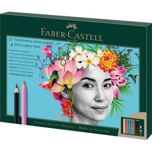 EAN 4005402100521 - Faber-Castell Polychromos & Pitt Graphite Matt Set Multicolor 21 pieza(s) imagen 1