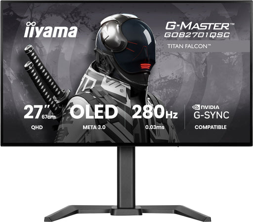 EAN 4948570127948 - iiyama G-MASTER GOB2701QSC-B1 pantalla para PC 68,6 cm (27") 2560 x 1440 Pixeles 2K Ultra HD OLED Negro imagen 1