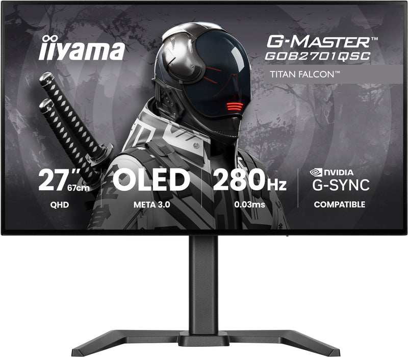EAN 4948570127948 - iiyama G-MASTER GOB2701QSC-B1 pantalla para PC 68,6 cm (27") 2560 x 1440 Pixeles 2K Ultra HD OLED Negro imagen 1