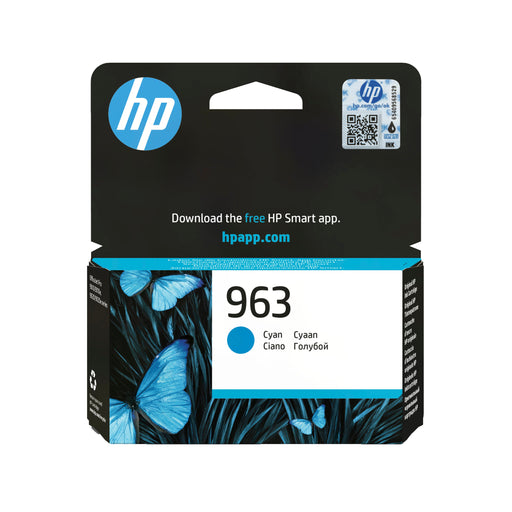 EAN 0192545866347 - HP 963 Cyan Original Ink Cartridge cartucho de tinta 1 pieza(s) Rendimiento estándar imagen 1
