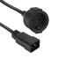 EAN 8716065504095 - ACT AK5251 cable de transmisión Negro 0,2 m IEC C20 CEE7/3 imagen 1