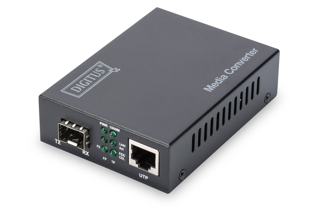 EAN 4016032293163 - Digitus DN-82130 convertidor de medio 1000 Mbit/s Negro imagen 1