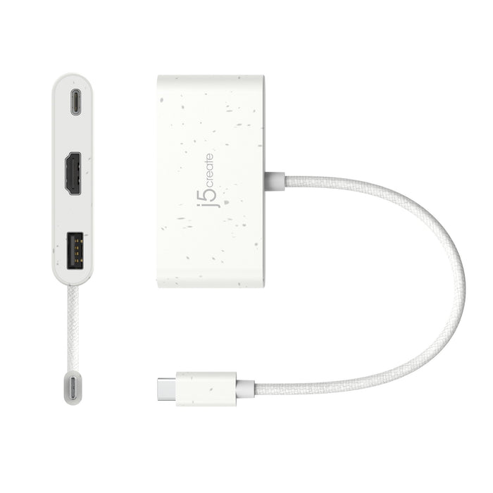 EAN 4712795087505 - j5create JCA379EW-N hub de interfaz USB Tipo C 5000 Mbit/s Blanco imagen 3