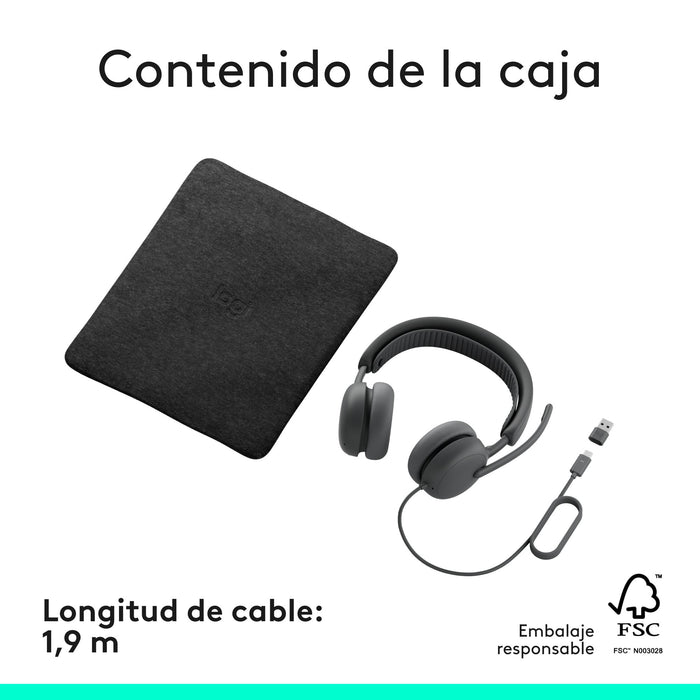 EAN 5099206133389 - Logitech Zone Wired 2 Alámbrico Diadema Llamadas/Música USB Type-C / USB Type-A imagen 15