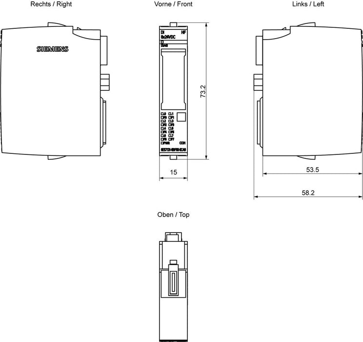 EAN 4025515082019 - Siemens 6ES7131-6BF00-0CA0 adaptador e inversor de corriente Interior Multicolor imagen 4