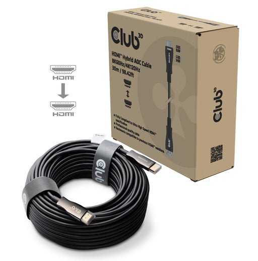 EAN 8719214473457 - CLUB3D CAC-1392 cable HDMI 30 m HDMI tipo A (Estándar) Negro imagen 1