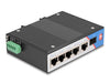 EAN 4043619801640 - DeLOCK 80164 switch Gigabit Ethernet (10/100/1000) Energía sobre Ethernet (PoE) DIN rail Negro imagen 2