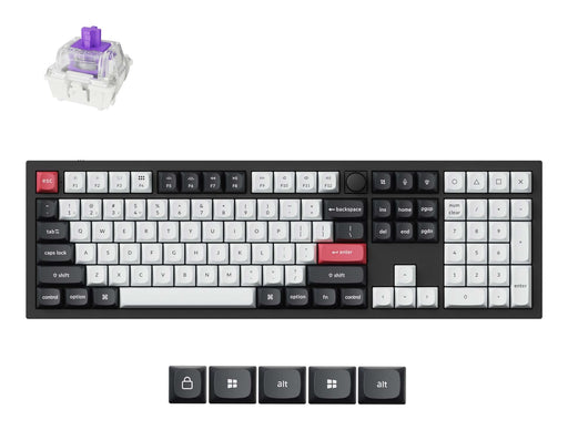 EAN 4894979004536 - Keychron Q6 HE QMK teclado Universal USB + RF Wireless + Bluetooth QWERTY Blanco imagen 1
