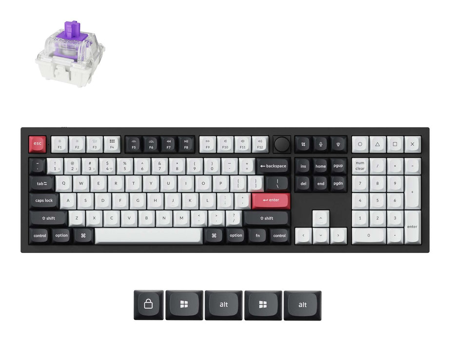 EAN 4894979004536 - Keychron Q6 HE QMK teclado Universal USB + RF Wireless + Bluetooth QWERTY Blanco imagen 1