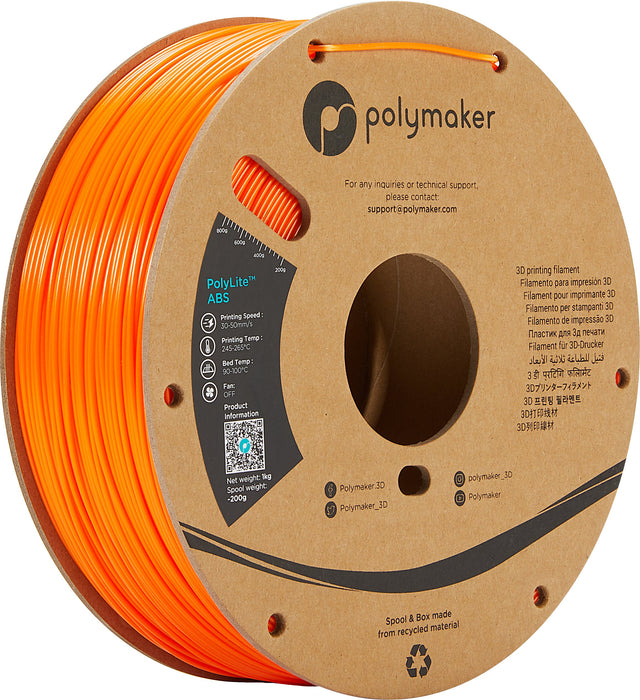 EAN 6938936710233 - Polymaker PE01009 material de impresión 3d ABS Naranja 1 kg imagen 1