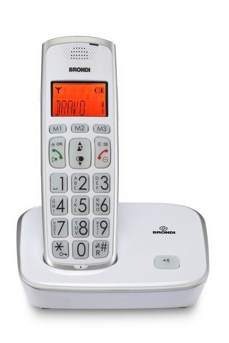 EAN 8015908731613 - Brondi Bravo Gold Teléfono DECT Identificador de llamadas Blanco imagen 1