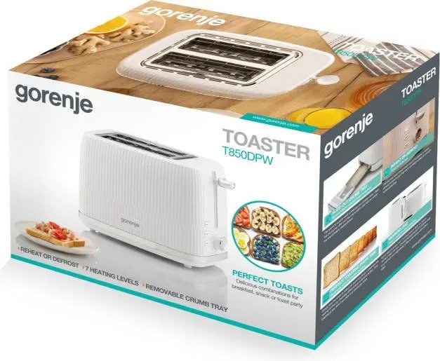EAN 3838782825842 - Gorenje T850DPW tostadora 7 2 rebanada(s) Blanco imagen 8