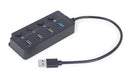 EAN 8716309124645 - Gembird UHB-U3P1U2P3P-01 hub de interfaz 5000 Mbit/s Negro imagen 2