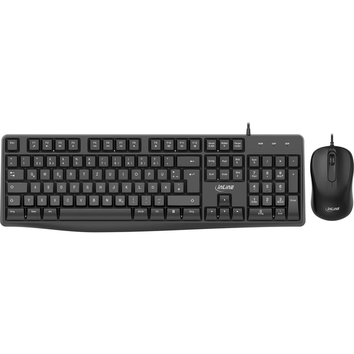 EAN 4043718332083 - InLine 55367A teclado Ratón incluido Hogar USB QWERTZ Alemán Negro imagen 1