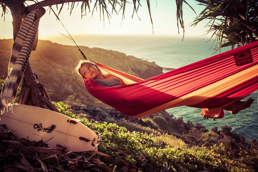 EAN 4030454006309 - AMAZONAS Adventure Hammock Hamaca colgante 1 personas(s) Nylon, Antidesgarros Naranja, Rojo imagen 7