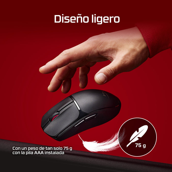 EAN 0198122802449 - HyperX Pulsefire Fuse Wireless Gaming Mouse ratón Juego Ambidextro RF Wireless + Bluetooth Óptico 12000 D imagen 4