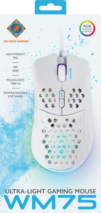 EAN 7333048057921 - Deltaco Gaming GAM-108-W ratón Juego mano derecha USB tipo A Óptico 6400 DPI imagen 8