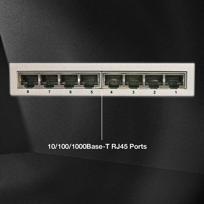 EAN 4002888205450 - Lindy 25045 switch Gestionado Gigabit Ethernet (10/100/1000) Energía sobre Ethernet (PoE) Plata imagen 2
