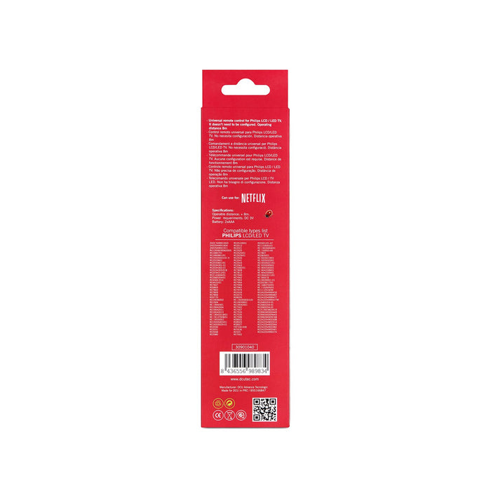 EAN 8436556989834 - DCU Advance Tecnologic 30901040 mando a distancia IR inalámbrico TV Botones imagen 3