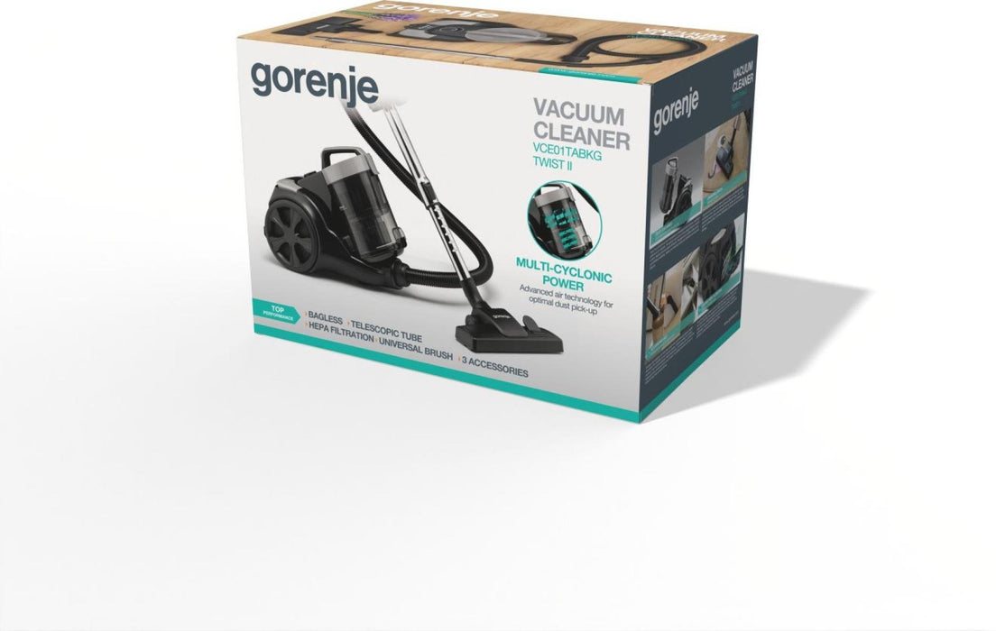 EAN 3838782888182 - Gorenje VCE01TABKG 3,3 L Aspiradora cilíndrica Secar 850 W Sin bolsa imagen 11