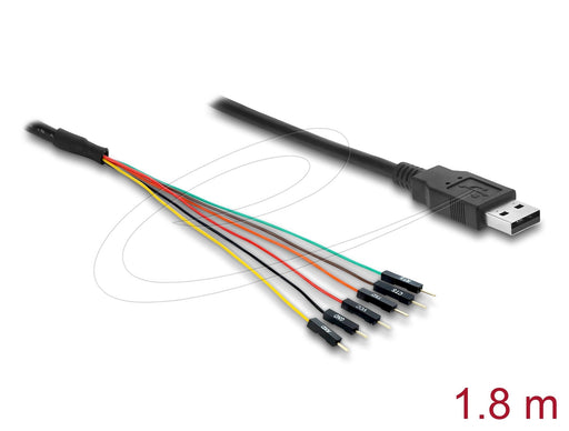 EAN 4043619639892 - DeLOCK 63989 convertidor, repetidor y aislador en serie USB 2.0 TTL Negro imagen 1
