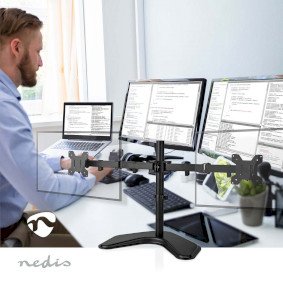 EAN 5412810442836 - Nedis MMDOSD110BK soporte para monitor 81,3 cm (32") Escritorio Negro imagen 2