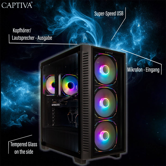 EAN 4046373886649 - CAPTIVA Highend Gaming R88-664 AMD Ryzen™ 7 9800X3D 32 GB DDR5-SDRAM 1 TB SSD AMD Radeon RX 9070 XT Windo imagen 6