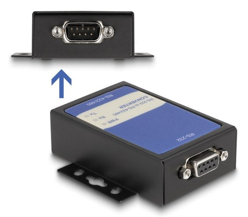 EAN 4043619642656 - DeLOCK 64265 convertidor, repetidor y aislador en serie RS-232 RS-422/485 Negro imagen 2