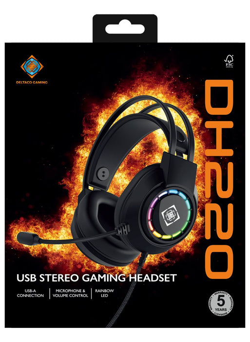 EAN 7333048064820 - Deltaco Gaming GAM-168 auricular y casco Auriculares Alámbrico Diadema Juego USB tipo A Negro imagen 9