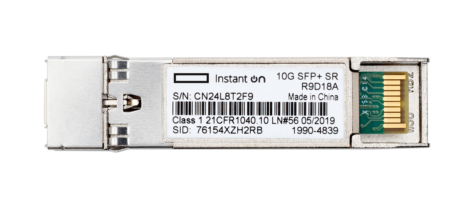 EAN 0190017566955 - HPE Aruba Networking Networking Instant On 10G SFP+ LC SR 300m OM3 MMF Transceiver Cable de fibra óptica  imagen 2
