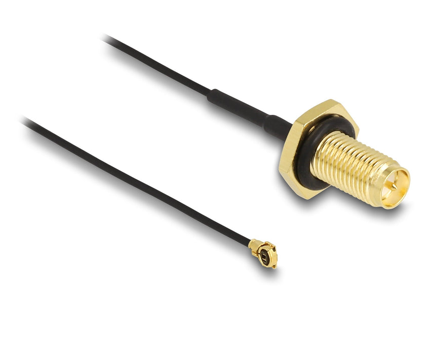 EAN 4043619883837 - DeLOCK 88383 cable coaxial 0,35 m I-PEX MHF1 Negro, Oro imagen 1