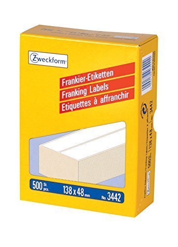EAN 4004182034422 - Avery 3442 etiqueta autoadhesiva Rectángulo Blanco 500 pieza(s) imagen 1