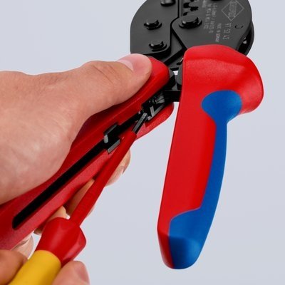 EAN 4003773092162 - Knipex 97 52 42 SB crimpadora Herramienta para prensar Azul, Rojo imagen 3