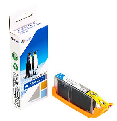 EAN 6941784744701 - G&G 13855 cartucho de tinta 1 pieza(s) Compatible Rendimiento estándar Gris imagen 1