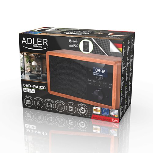 EAN 5902934839167 - Adler AD 1184 radio Portátil Digital Negro, Madera imagen 7