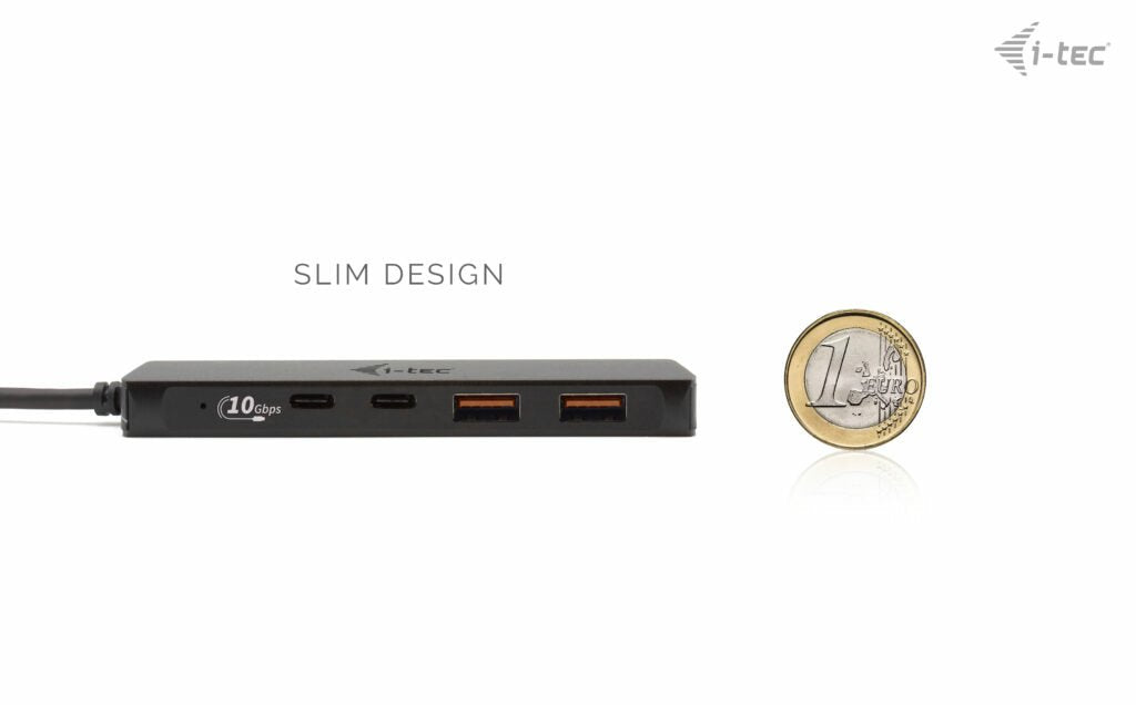 EAN 8595611703904 - i-tec Metal C31HUBMETAL2A2C hub de interfaz USB 3.2 Gen 1 (3.1 Gen 1) Type-C 10000 Mbit/s Negro imagen 3
