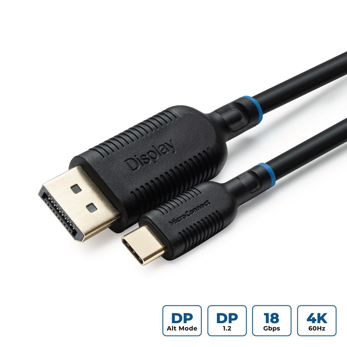 EAN 5715063039205 - Microconnect MC-USBCDP2 adaptador de cable de vídeo 2 m USB Tipo C DisplayPort Negro imagen 1
