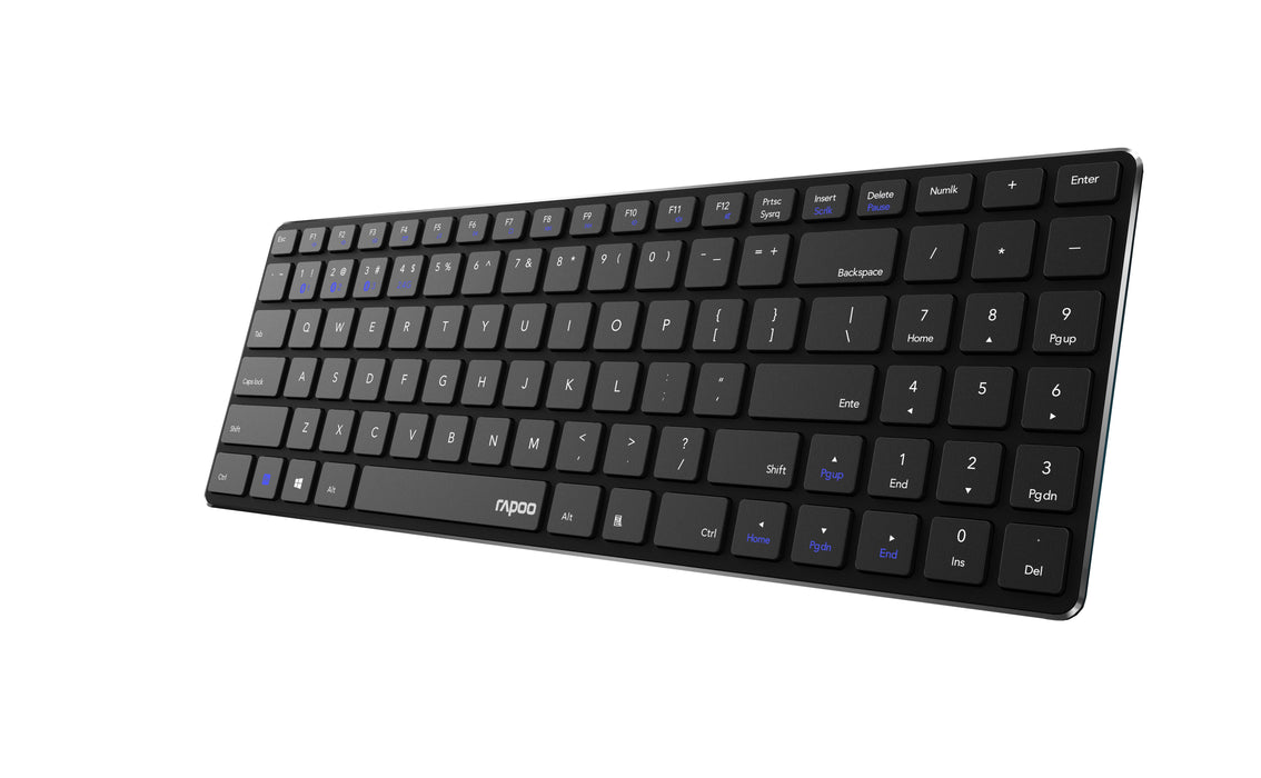 EAN 6940056194183 - Rapoo E9100M teclado Universal RF Wireless + Bluetooth QWERTY Portugués Negro imagen 4