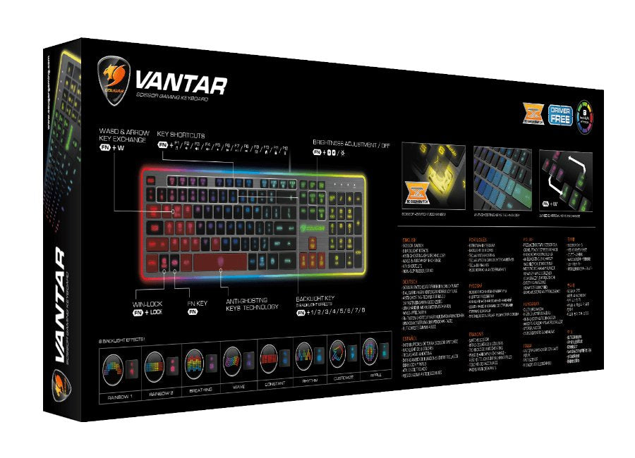 EAN 4715302448905 - COUGAR CGR-WXNMB-VAN-CH teclado Juego USB QWERTZ Suizo Negro imagen 11