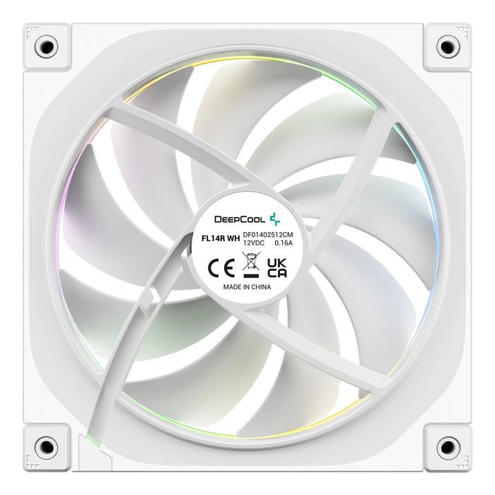 EAN 6933412785293 - DeepCool FL14R Carcasa del ordenador Ventilador 14 cm Blanco 3 pieza(s) imagen 4
