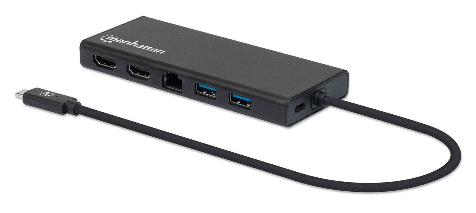 EAN 766623152747 - Manhattan 152747 base para portátil y replicador de puertos USB Tipo C Negro imagen 1