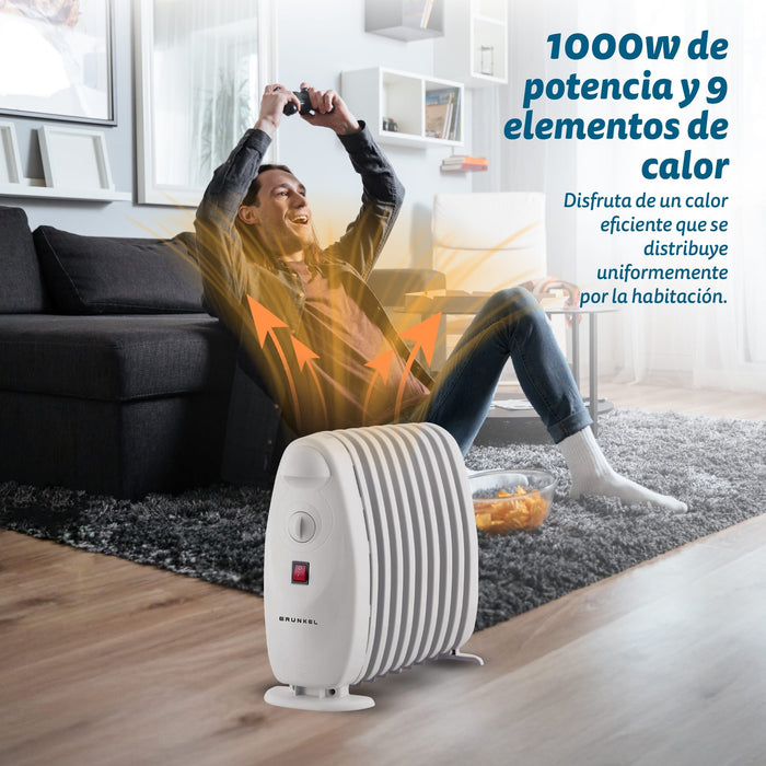 EAN 8426156017891 - Grunkel RACP-100D calefactor eléctrico Interior Blanco 1000 W Radiador de aceite eléctrico imagen 4