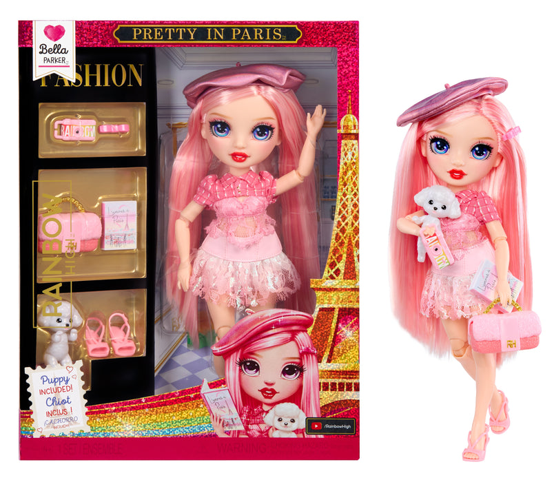 EAN 0035051248781 - Rainbow High Pretty in Paris Fashion - Bella Parker (Pink) imagen 1