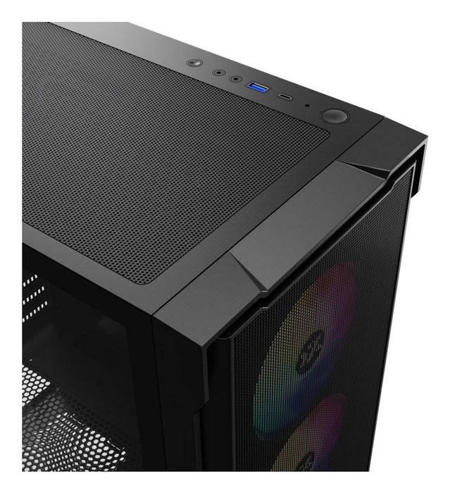 EAN 6978262011420 - XYZ AIRONE 300-X MESH Midi Tower Negro imagen 8