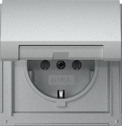 EAN 4010337094111 - GIRA TX44 toma de corriente Schuko Aluminio imagen 1